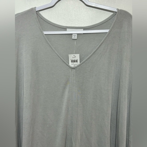 New! Pure Jill by J Jill Sandwashed Split Tunic Womens Size 4X Soft Marble - Picture 4 of 10